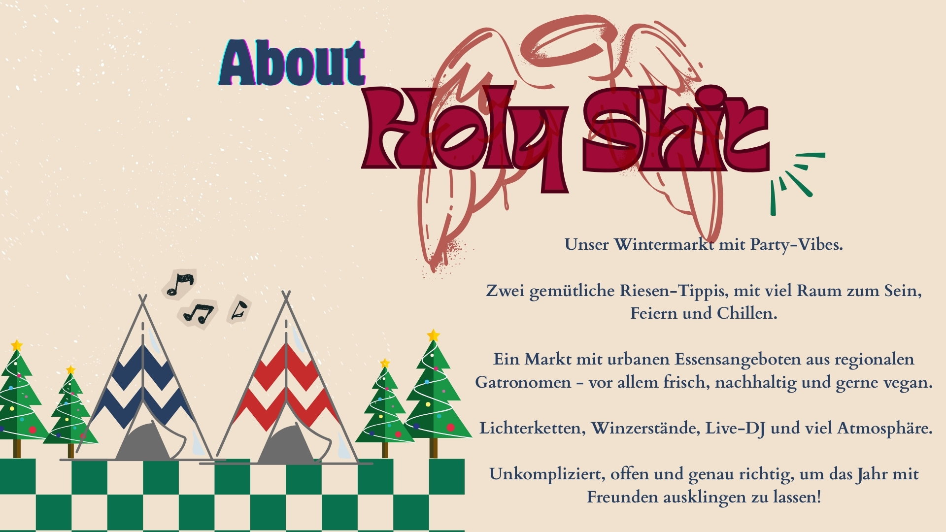 Tipis and winter market